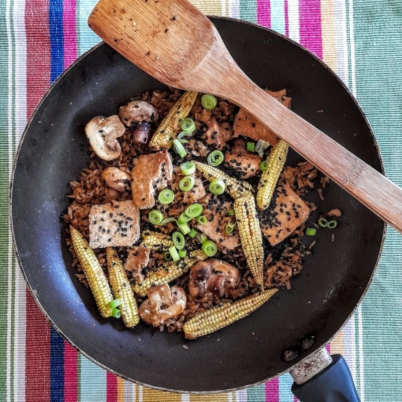 Authentic Szechuan Tofu & Veggie Stir-Fry