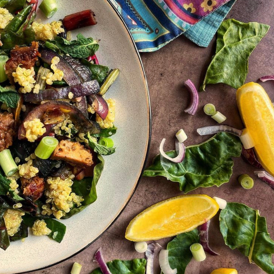 Whilted Swiss Chard Salad